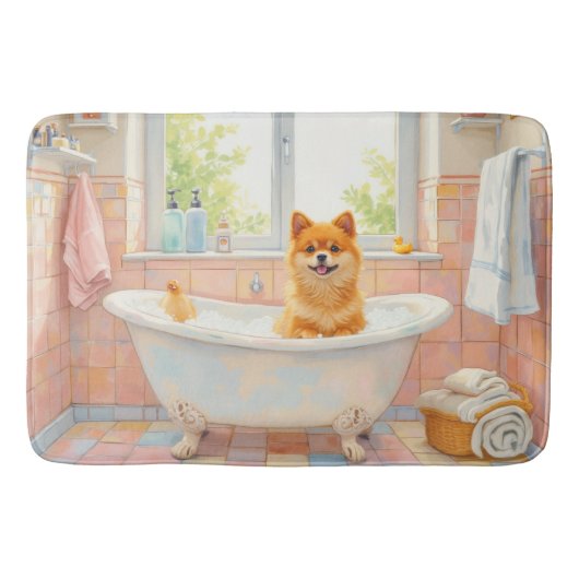 Mooie Akita-badkamersieraden Badmat (Voorkant)