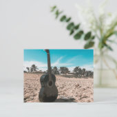 Mooie akoestische gitaar briefkaart (Staand voorkant)