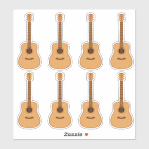 Mooie akoestische gitaarstickers sticker