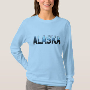 Mooie Alaska-dames, lange hoes T-shirt