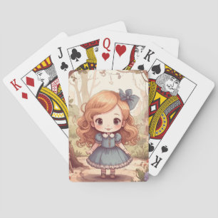 Mooie Alice Avonturen Wonderland Bos Kunst Pokerkaarten