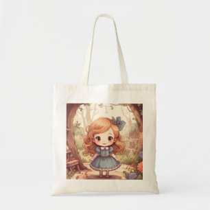 Mooie Alice Avonturen Wonderland Bos Kunst Tote Bag