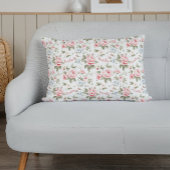 Mooie All over Pink Rose Naam Accent Kussen