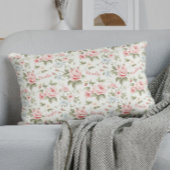 Mooie All over Pink Rose Naam Accent Kussen