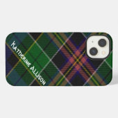 Mooie Allison Tartan Schotse ruit iPhone Hoesje (Achterkant horizontaal)