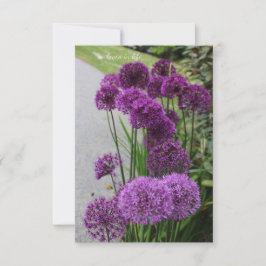 Mooie Alliums Notitiekaartje