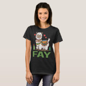 Mooie Alpaca - Fay Name T-shirt (Voorkant volledig)
