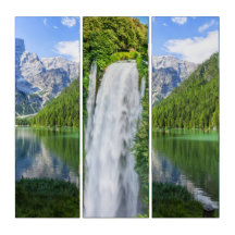 Mooie Alpenmeer Bergtop Waterval