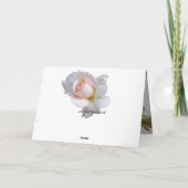 Mooie Amaryllis bloem & aangepaste tekst verjaarda Kaart (Achterkant)