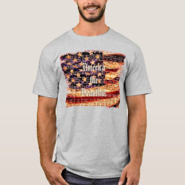 Mooie Amerika, Grijs, Patriottisch heren T-shirt