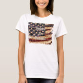 Mooie Amerika- Patriottisch Dames T-Shirt (Voorkant)