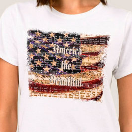 Mooie Amerika- Patriottisch Dames T-Shirt