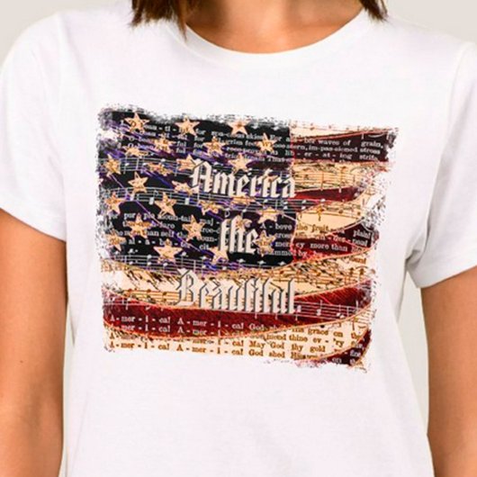 Mooie Amerika- Patriottisch Dames T-Shirt