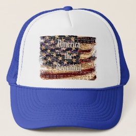 Mooie Amerika-WMB Patriottische Hoed Trucker Pet