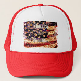 Mooie Amerika-WR Patriottische Hoed Trucker Pet
