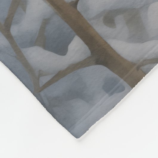 Mooie Amerikaanse Eskimo hond Fleece Deken (Hoek)