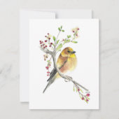 Mooie Amerikaanse goudvink zangvogel notitie Kaart (Voorkant)