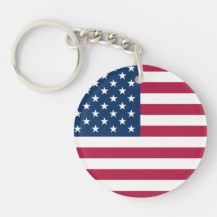 Mooie Amerikaanse Held Patriottische Vlag van de V Sleutelhanger