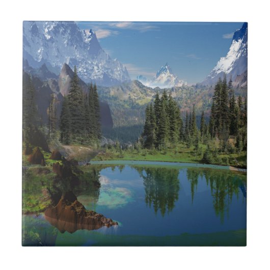 Mooie Amerikaanse Rocky Mountain-cadeautjes Tegeltje (Voorkant)