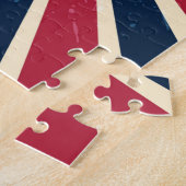 Mooie Amerikaanse vlag / Eagle Jigzaag Puzzle Legpuzzel (Zijkant)