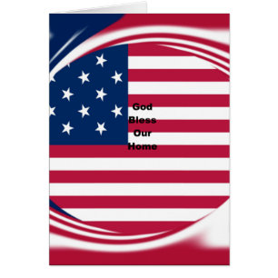 Mooie Amerikaanse vlag God zegene ons huis