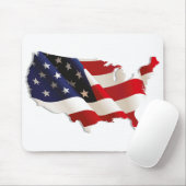 Mooie Amerikaanse vlag Mouse Mat Muismat (Met muis)