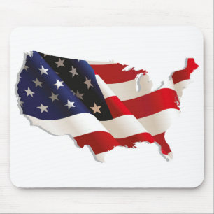 Mooie Amerikaanse vlag Mouse Mat Muismat