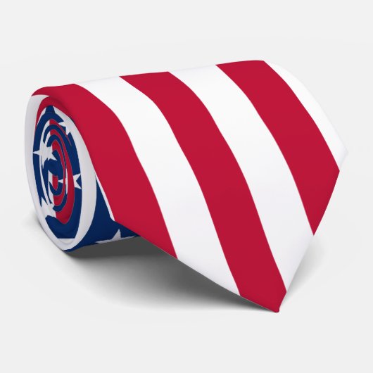 Mooie Amerikaanse vlag - Pride USA Stropdas (Opgerold)