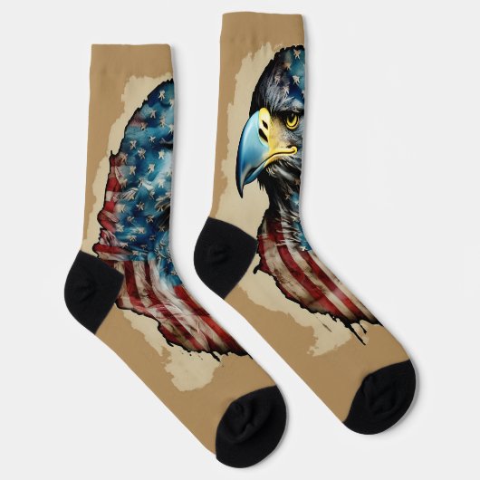 Mooie Amerikaanse vlag Sokken (Rechts)