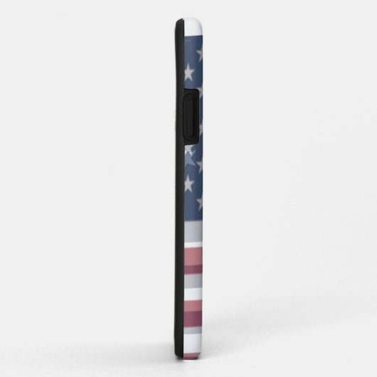 Mooie Amerikaanse vlag zwaaien Case-Mate iPhone Case (Achterkant/rechts)