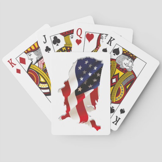 Mooie Amerikaanse vlagkaartdeck voor speelkaarten (Achterkant)