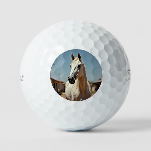Mooie Amerikaanse witte merrie Golfballen (Voorkant)