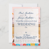 Mooie Amsterdam fietsreistoestel. Kaart (Voorkant)