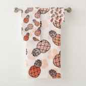 Mooie ananas Sinaasappel gekleurd Bad Handdoek (Insitu)