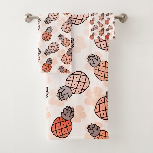 Mooie ananas Sinaasappel gekleurd Bad Handdoek (Insitu)