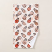 Mooie ananas Sinaasappel gekleurd Bad Handdoek (Handdoek)