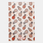 Mooie ananas Sinaasappel gekleurde Nana Theedoek (Verticaal)