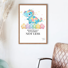 Mooie andere niet minder | Autisme poster 