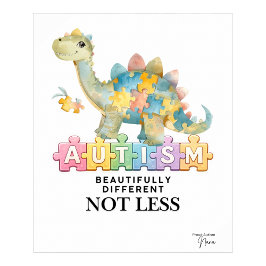 Mooie anders, niet minder | Autisme poster