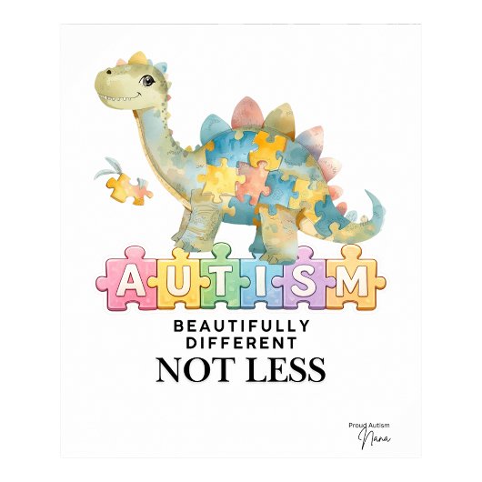 Mooie anders, niet minder | Autisme poster
