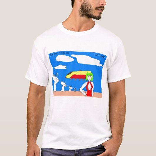 Mooie Androids T-Shirt White (Voorkant)