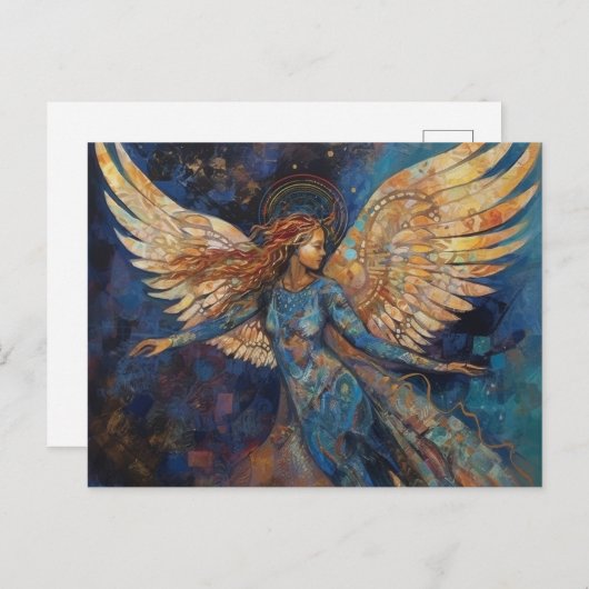 Mooie Angel Collage Briefkaart (Voorkant / Achterkant)