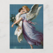 Mooie  Angel en Child Heavens Art Briefkaart (Voorkant)