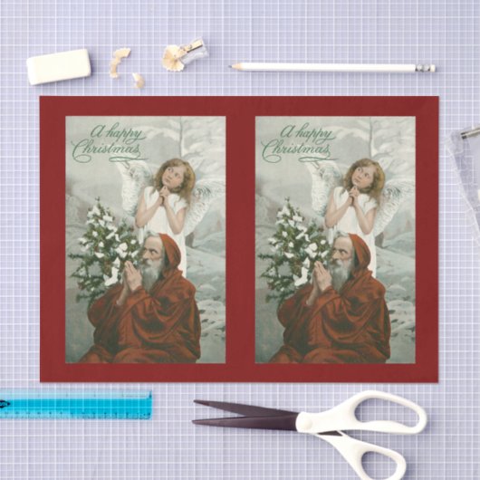 Mooie Angel en Santa Tissue Papier (Craft)