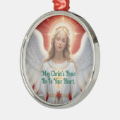 Mooie Angel ronde Ornament (Links)