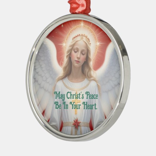 Mooie Angel ronde Ornament (Links)