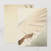 Mooie Angel Wings - Caring & Calm Briefkaart (Voorkant / Achterkant)