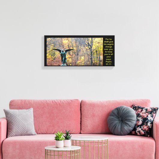 Mooie angeldoek print Psalm 91:11 (Insitu (Woonkamer))