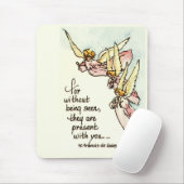 Mooie Angels met Gezegde van Comfort Sketch Muismat (Met muis)