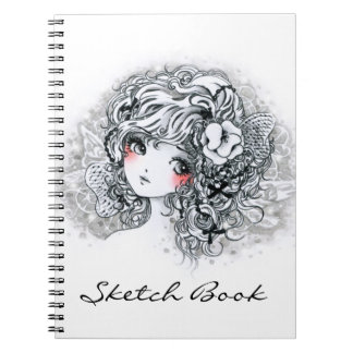 Mooie animatiefilm in zwart-wit notitieboek